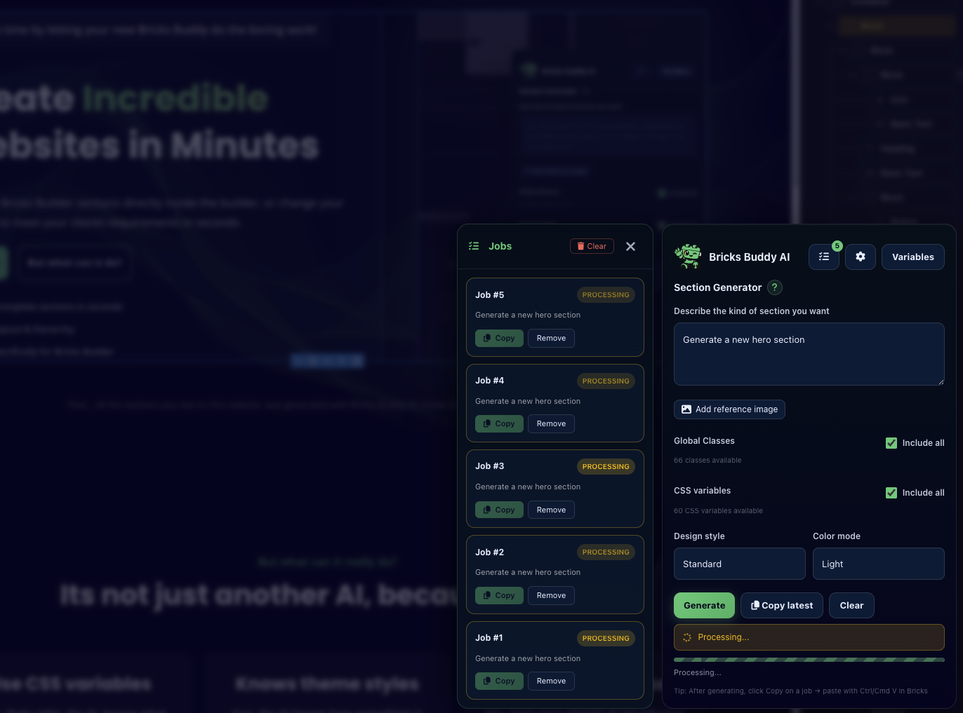 Bricks Buddy AI - Create Incredible Websites in Minutes
